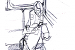 Woman on Train
